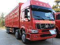 热出售中国重汽HOWO 8 x4侧壁运货卡车有两个铺位,栅栏运货卡车,卡车卡车