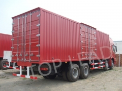令人满意的热卖Sinotruk Howo 8x4侧墙货运卡车与两个铺位，栅栏货物卡车，在线货车卡车