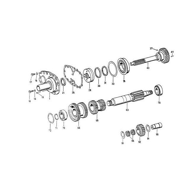 Ruedas，Layshaft Y 5S-150GP inoutshaft