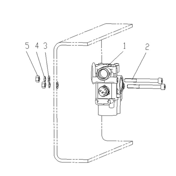 ABS solenoid valve assembly (front axle parts)