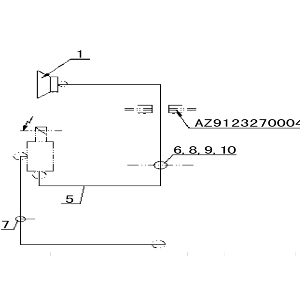 VOZ BAJA PENUMATIC CUERNO EN TECHO