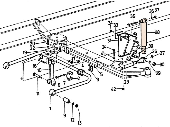 Howo Front Suspension Shock Absorber Assembly WG1642430385