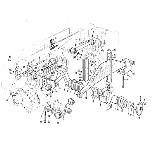 6×4swivel printemps et悬架