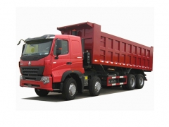 各种类型的Sinotruk Howo A7 8x4自卸车，12轮卸卡车，30-60吨自卸车