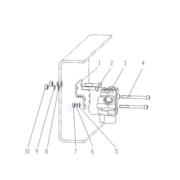 ABS螺线管阀组件（后轴零件）
